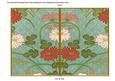 Dteal Oriental Reeds Colour 7x5 Cut and Fold Card