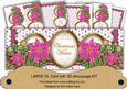 Cerise Poinsettia Anglaise Christmas Wishes Large Dl Kit