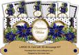 Dblue Poinsettia Anglaise Christmas Wishes Large Dl Kit