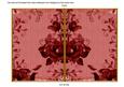 Dark Red Vintage Tea Rose 7x5 Cut and Fold Card