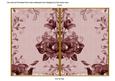 Dpink Vintage Tea Rose 7x5 Cut and Fold Card