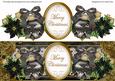 Black Night Merry Christmas Large Dl Topper