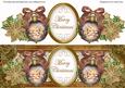 Snowy Village Merry Christmas Large Dl Topper