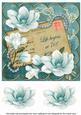 Teal Magnolia Life Begins at 70! 8in Decoupage Topper