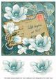 Teal Magnolia Life Begins at 80! 8in Decoupage Topper