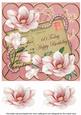 Pink Magnolia 60 Today 8in Decoupage Topper