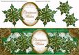 Dgreen Goldflake Christmas Wishes Large Dl Decoupage Topper