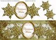 Olive Goldflake Christmas Wishes Large Dl Decoupage Topper