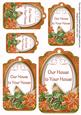 Borange Poinsettia Ours to Yours Sentiment Tag Sheet