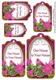 Cerise Poinsettia Ours to Yours Sentiment Tag Sheet
