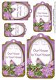 Lilac Poinsettia Ours to Yours Sentiment Tag Sheet