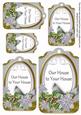 Silver Poinsettia Ours to Yours Sentiment Tag Sheet
