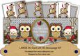 Silver Owls Twittwitawoo Christmas Large Dl Card Kit
