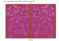 Cerise Aged Scrolls 7x5 Cut and Fold Card