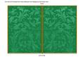 Dark Green Aged Scrolls 7x5 Cut and Fold Card