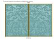 Dusky Teal Aged Scrolls 7x5 Cut and Fold Card