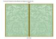 Mint Green Aged Scrolls 7x5 Cut and Fold Card