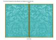 Teal Aged Scrolls 7x5 Cut and Fold Card