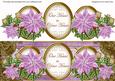 Lilac Poinsettia Our House to Your House Large Dl Topper