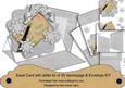 Silver Snowflake Happy Christmas Easel Card and Envelope Kit