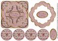 Dpink Holly Good Tidings 3D Rosette Decoupage Topper