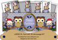 Pblue Christmas Owls Happy Christmas Large Dl Card Kit