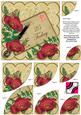 Red Poppy Cream 25 Today 6in Duo Corner Stacker