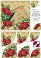 Red Poppy Cream 55 Today 6in Duo Corner Stacker