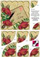 Red Poppy Cream 104 Today 6in Duo Corner Stacker