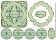 Mint Holly Happy Christmas 3D Rosette Decoupage Topper