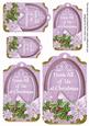 Pastel Lilac Poinsettia from All of Us Sentiment Tag Sheet