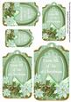 Pastel Mint Poinsettia from All of Us Sentiment Tag Sheet