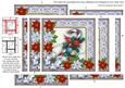 Candy Cane Poinsettia 5in Spiral Edge Stacker