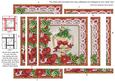Red Lovebirds Poinsettia 5in Spiral Edge Stacker