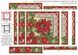Red Poinsettia 5in Spiral Edge Stacker