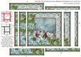 Blue Rooftops Poinsettia 5in Spiral Edge Stacker
