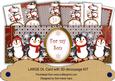 Red Penguins for My Son Large Dl Card Kit