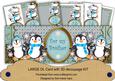 Blue Penguins for My Brother Large Dl Card Kit