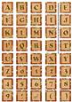 Borange Large Gold Swirl Alphabet Embellishment Sheet