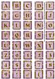 Lilac Large Gold Swirl Alphabet Embellishment Sheet
