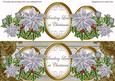 Silver Poinsettia Sending Love Large Dl Topper