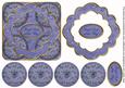 Dblue Holly Jingle Bells 3D Rosette Decoupage Topper