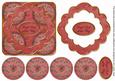 Dred Holly Jingle Bells 3D Rosette Decoupage Topper