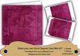Cerise Aged Lily Edge 8in DIY Folded Card Mini Kit