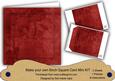 Dark Red Aged Lily Edge 8in DIY Folded Card Mini Kit