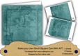 Dteal Aged Lily Edge 8in DIY Folded Card Mini Kit