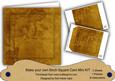 Gold Aged Lily Edge 8in DIY Folded Card Mini Kit