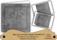 Silver Aged Lily Edge 8in DIY Folded Card Mini Kit