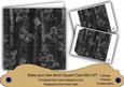 Black Painted Sweet Peas 8in DIY Folded Card Mini Kit