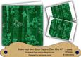 Dark Green Painted Sweet Peas 8in DIY Folded Card Mini Kit